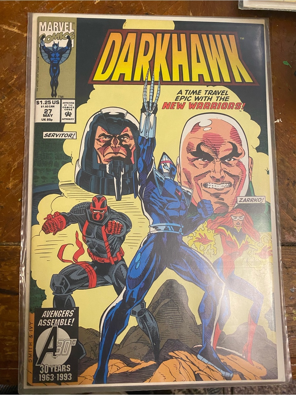 Dark Hawk-new warriors 1964-1993 comic